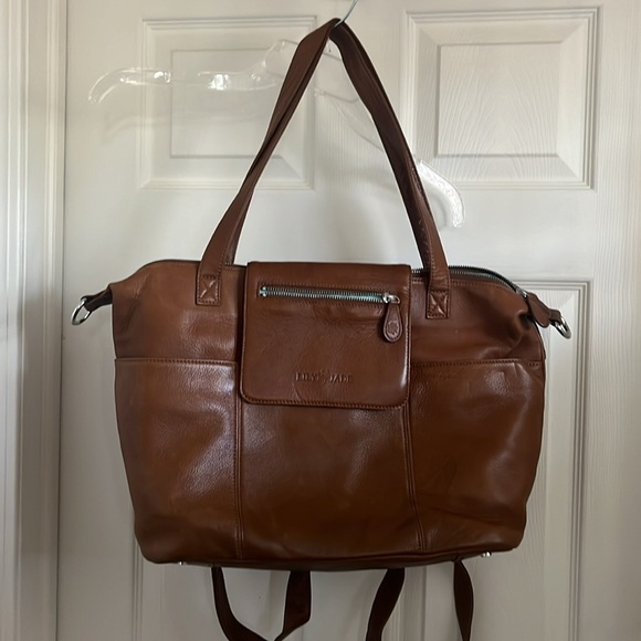 LILY JADE MADELINE buttery soft leather convertible handbag - Picture 6 of 13